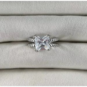 🛍️Premier Designs Jewelry - "Lena" Ring - Rhodium Cubic Zirconia Size 7